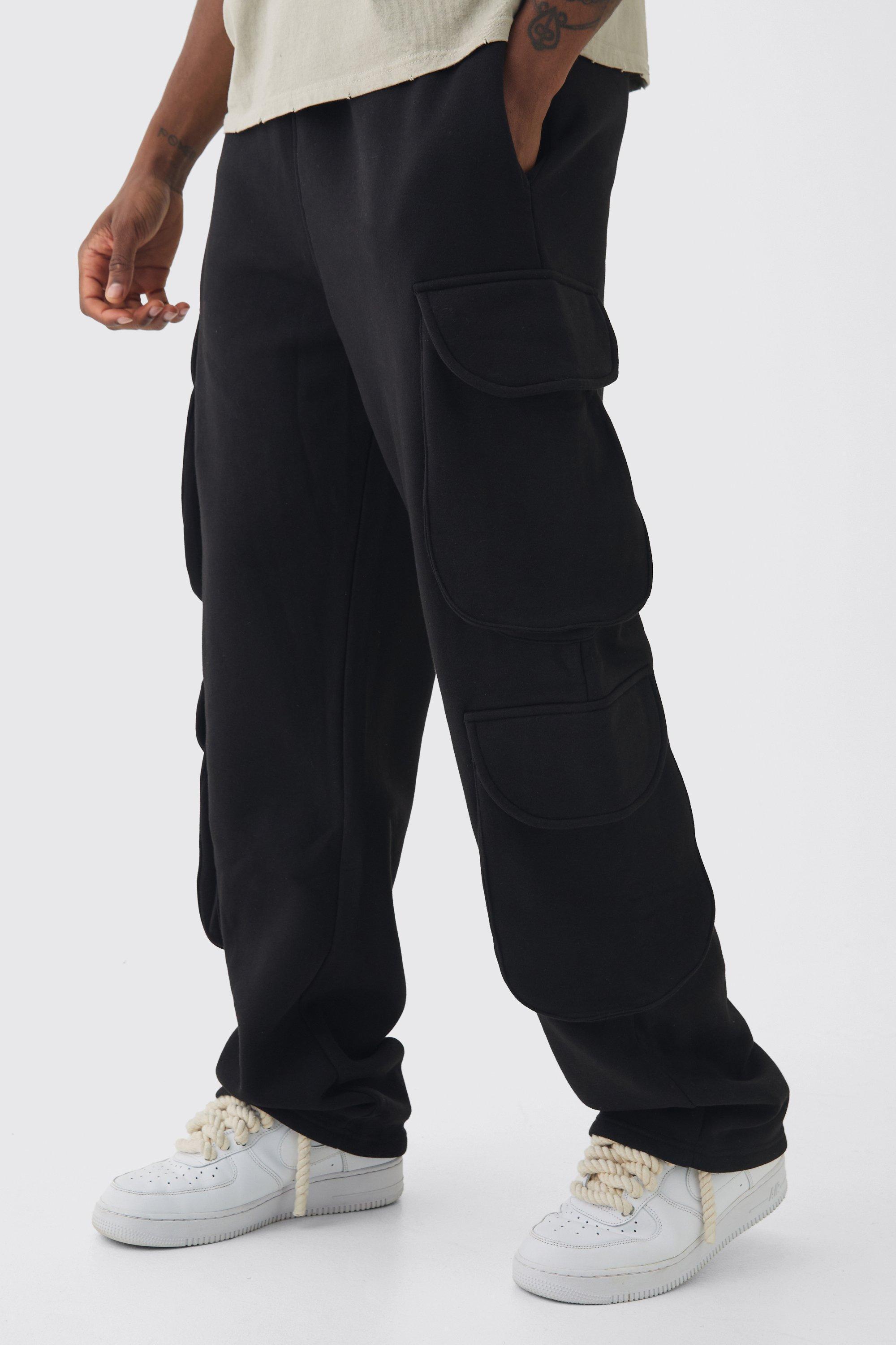 Tall Relaxed Cargo Pocket Sweatpants | boohooMAN USA Product Image