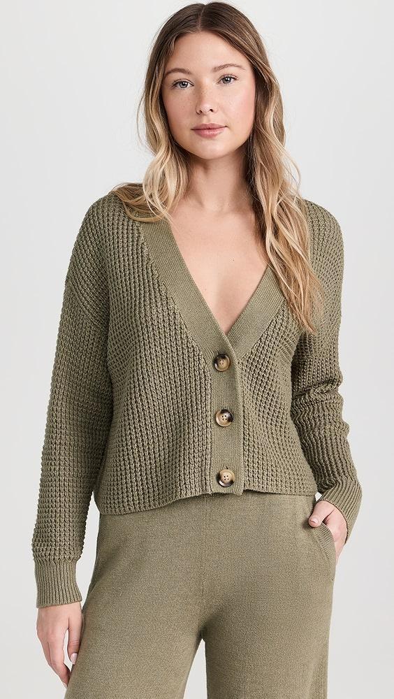 Eberjey Recycled Sweater Cropped Cardigan | Shopbop product image