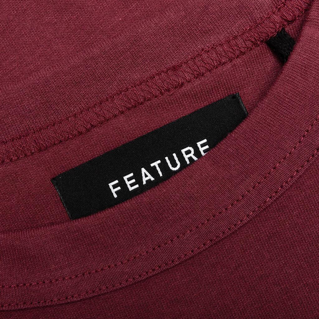 Jersey Braque Pocket Tee - Burgundy Male Product Image