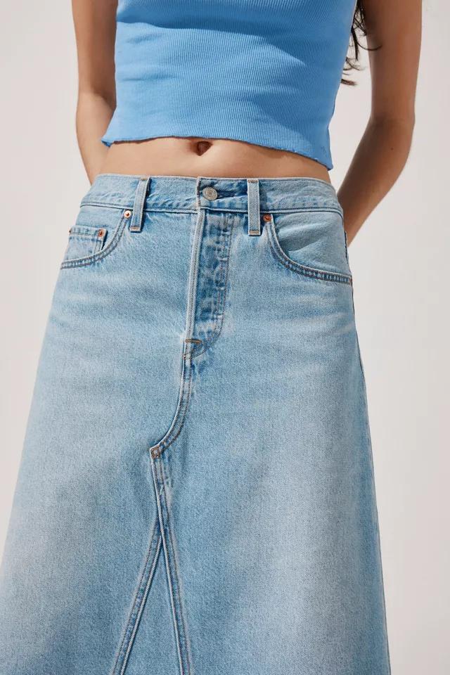 Levi's® Deconstructed High Rise A-Line Midi Skirt Product Image