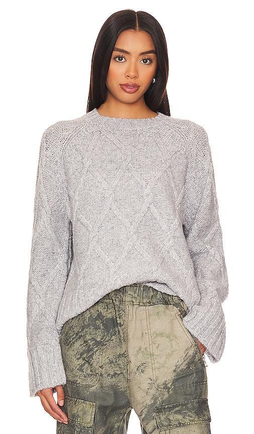 Steve Madden Womens Micah Chunky Cable-Knit Sweater Product Image