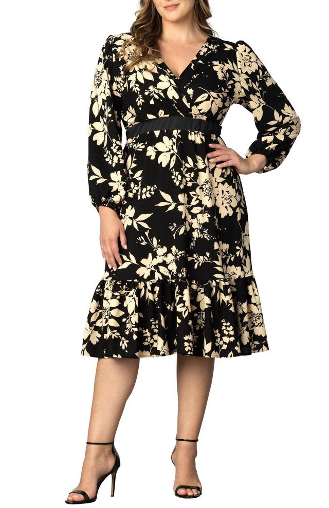 Portia Long Sleeve Cocktail Dress - Plus Product Image