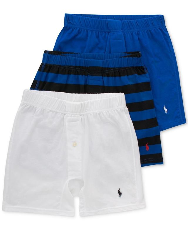 Polo Ralph Lauren Mens 3-pack Classic Stretch Knit Boxers - Elliot Plaid/aspen Plaid Product Image