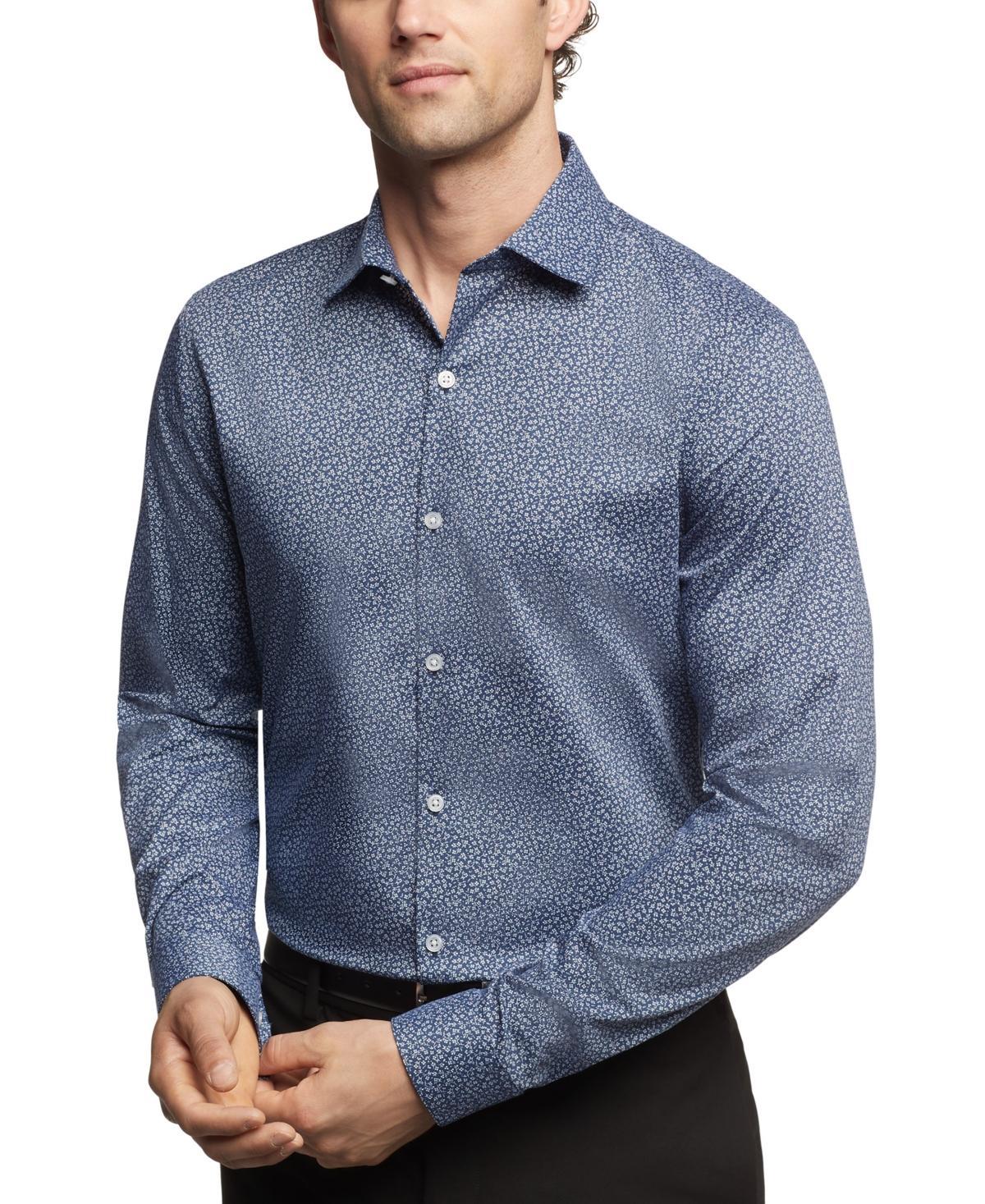 Kenneth Cole Reaction Mens Slim-Fit Flex Stretch Dress Shirt Product Image