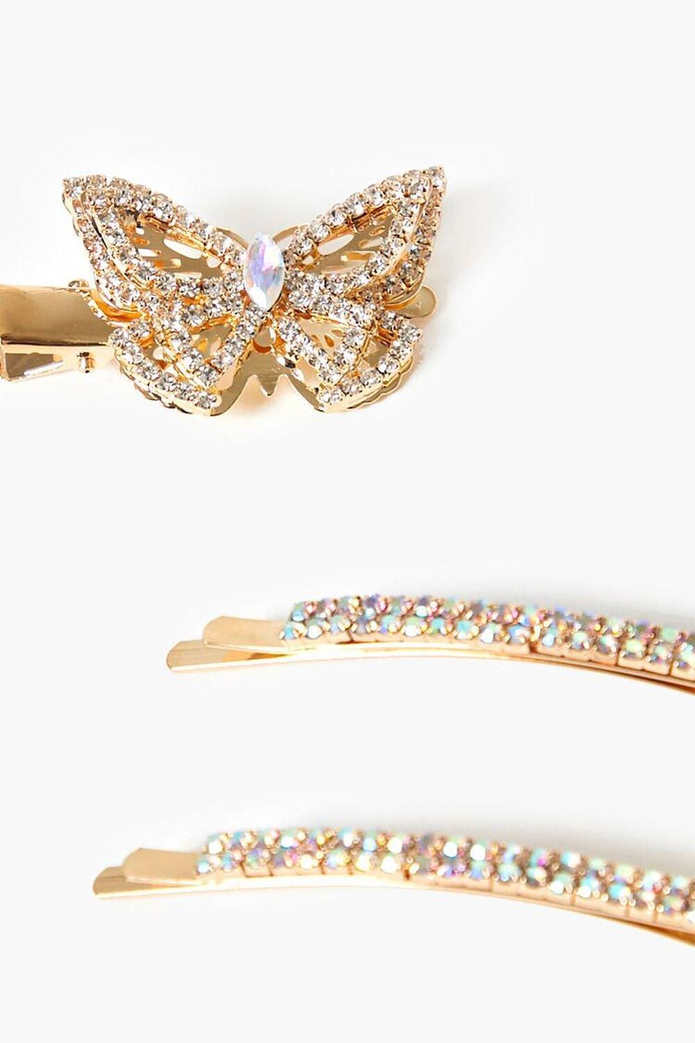 Rhinestone Hair Clip & Pin Set | Forever 21 Product Image