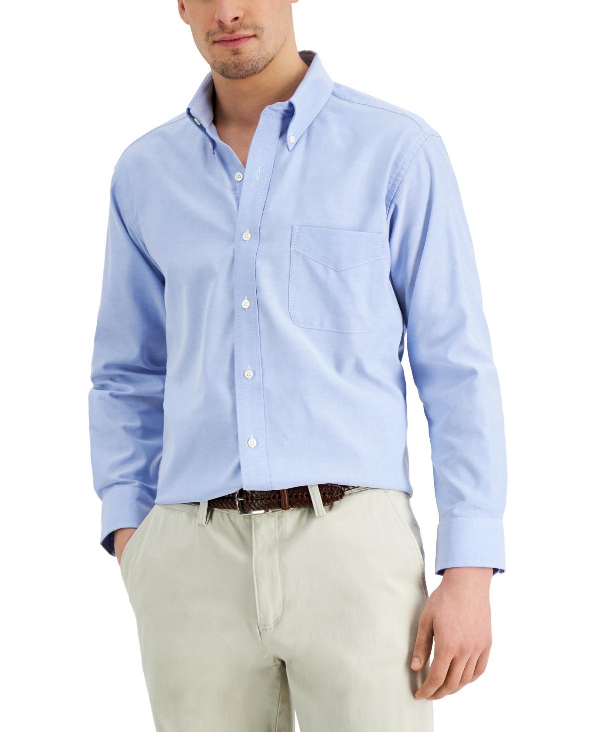 Club Room Mens Regular Fit Pinpoint Dress Shirt, Created for Macys Product Image