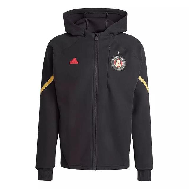 Mens adidas Black Atlanta United FC 2024 Anthem Travel Full-Zip Jacket Product Image