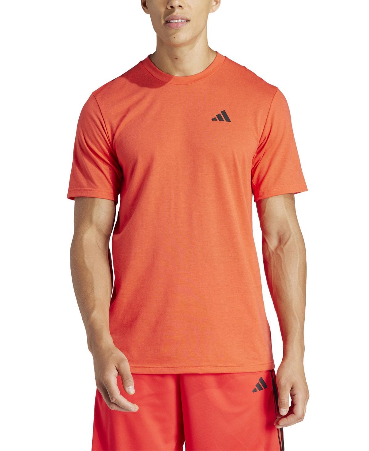 adidas Training Essentials Feel Ready Training Tee Black) Men's Clothing Product Image