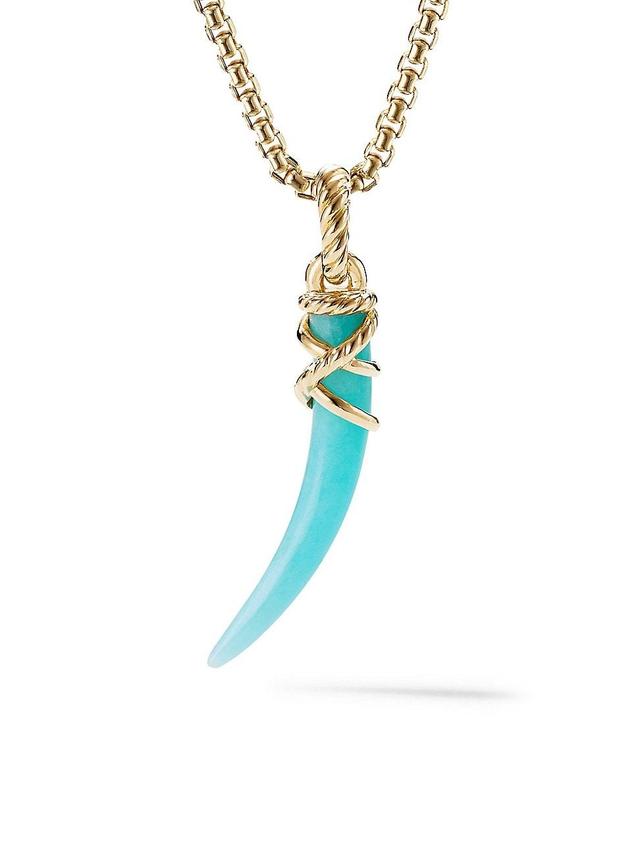 Womens Tusk Amulet with 18K Yellow Gold Product Image