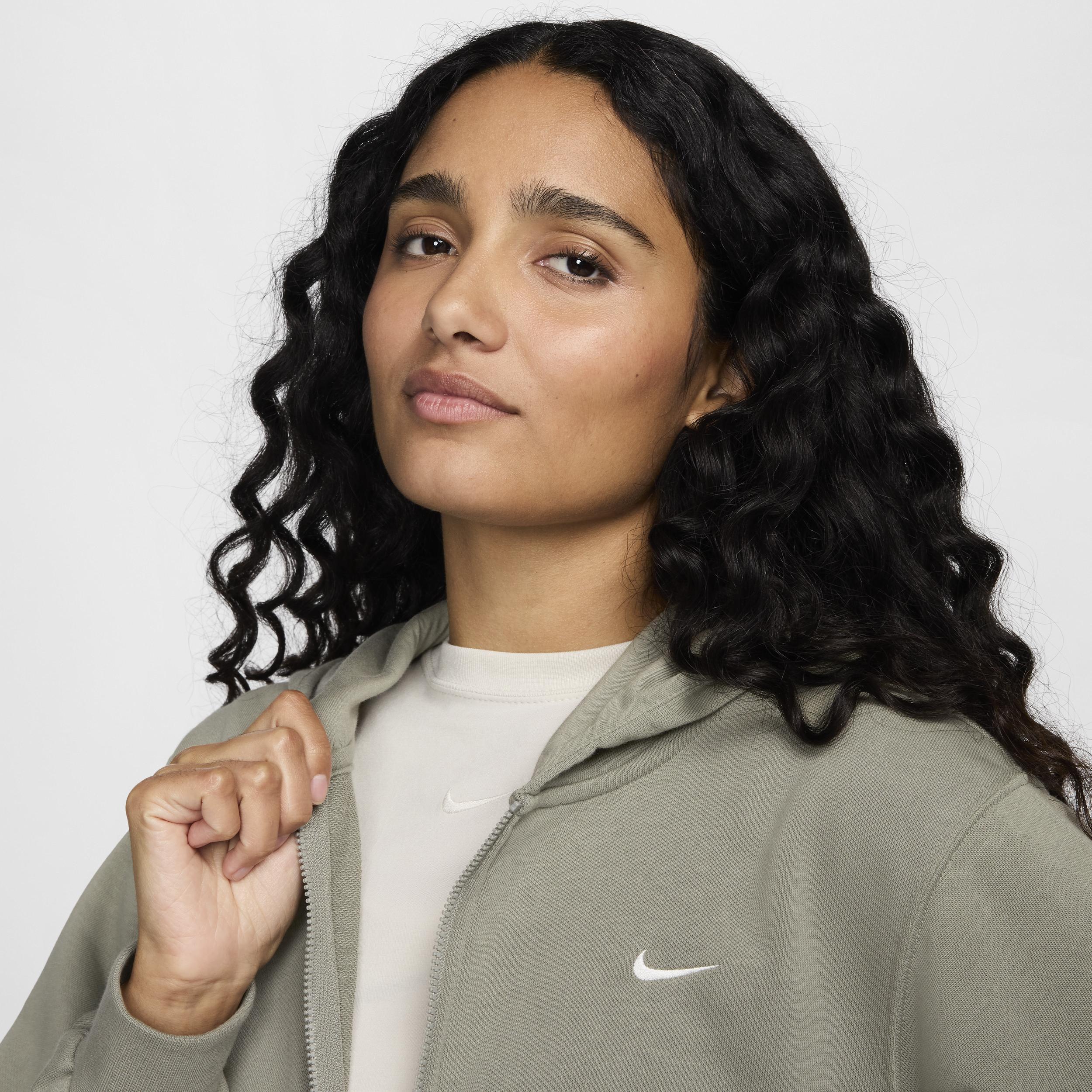 Womens Nike Sportswear Chill Terry Loose Full-Zip French Terry Hoodie Product Image