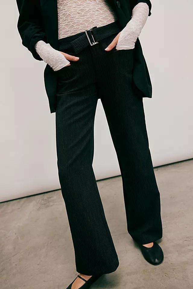 The Unknown Pinstripe Straight-Leg Trousers Product Image