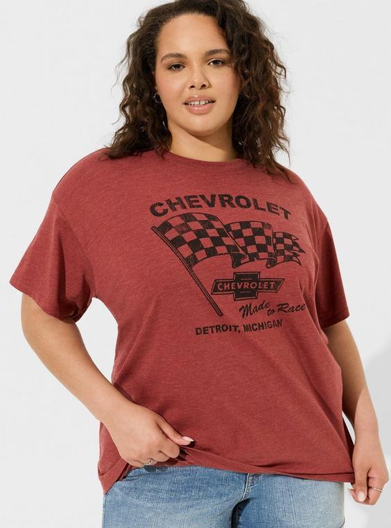 Chevrolet Oversized Fit Cotton Tunic Tee Product Image