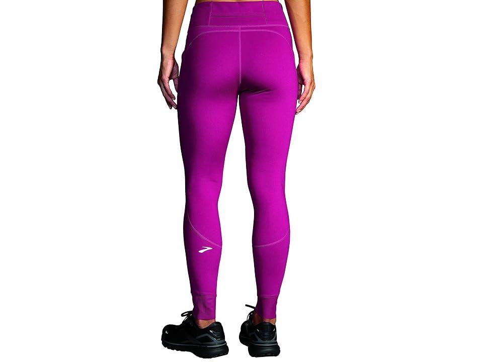 Brooks Momentum Thermal Tights (Dark Mauve) Women's Casual Pants Product Image