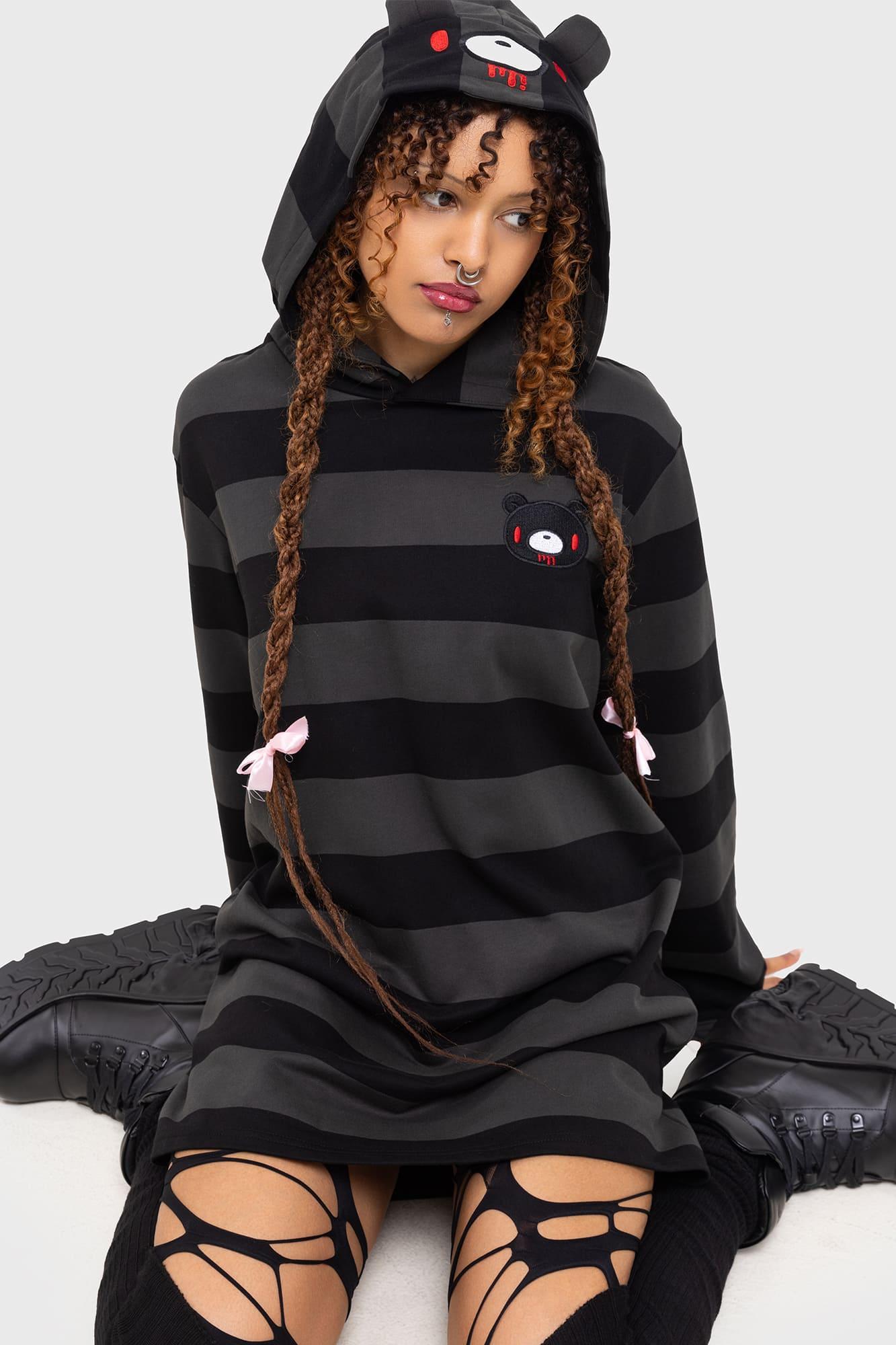 Harajuku Hooded Dress Female Product Image