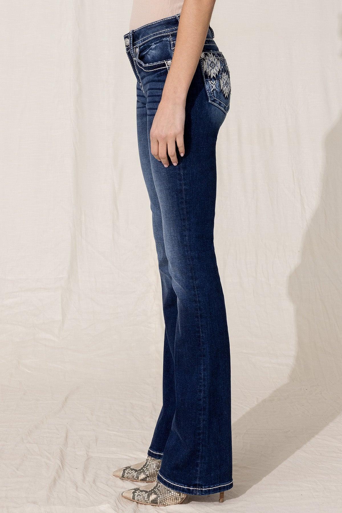 Crystal Flakes Bootcut Jeans Product Image