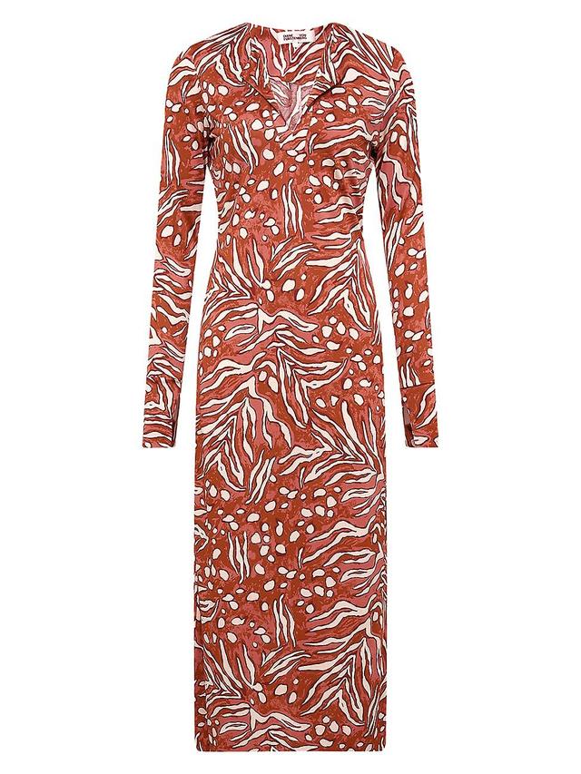 Womens Sonca Printed Jersey Midi-Dress Product Image