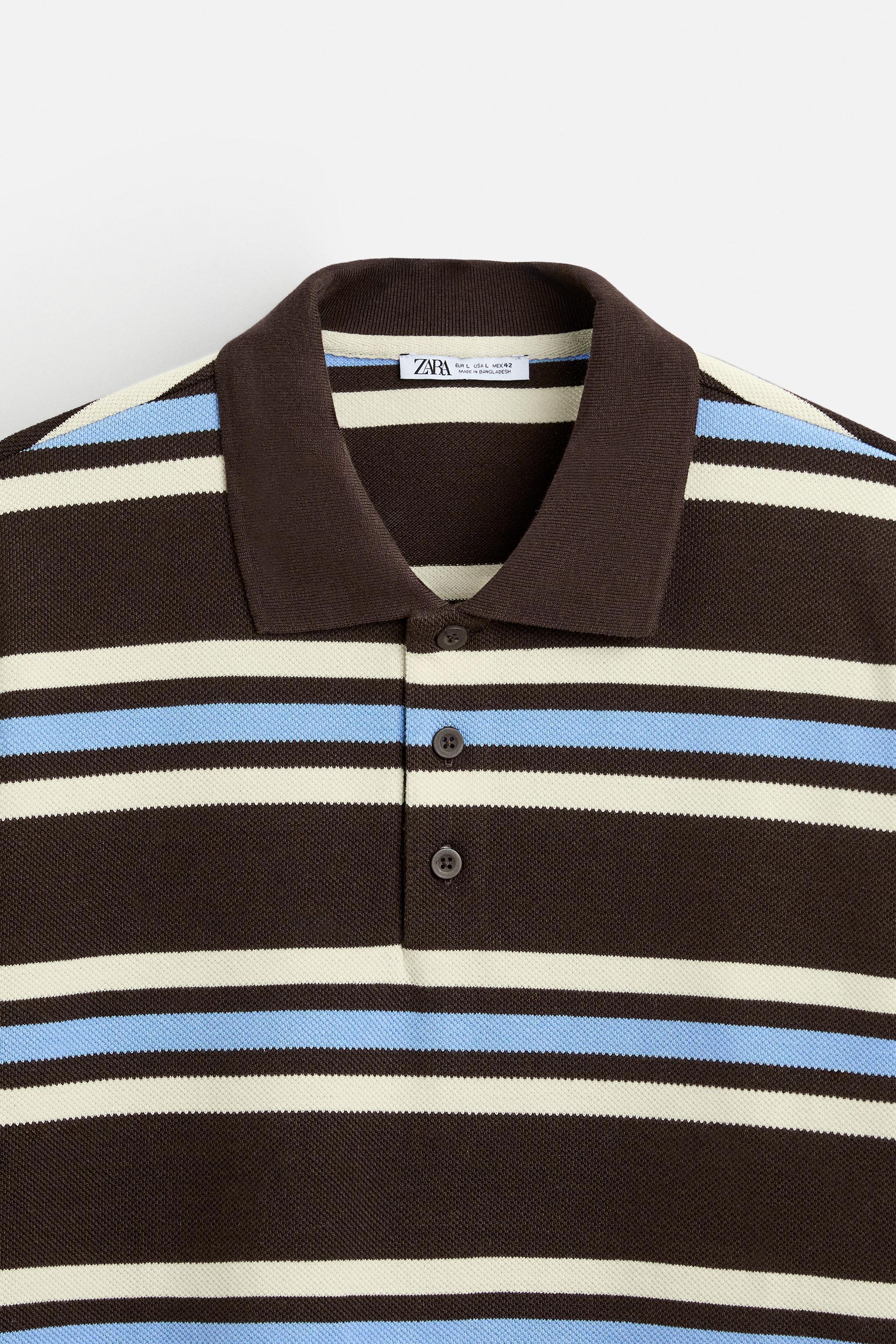 STRIPED PIQUÉ POLO SHIRT Product Image