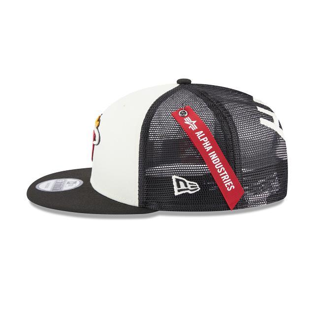 Alpha Industries X Miami Heat 9FIFTY Snapback Hat Male Product Image