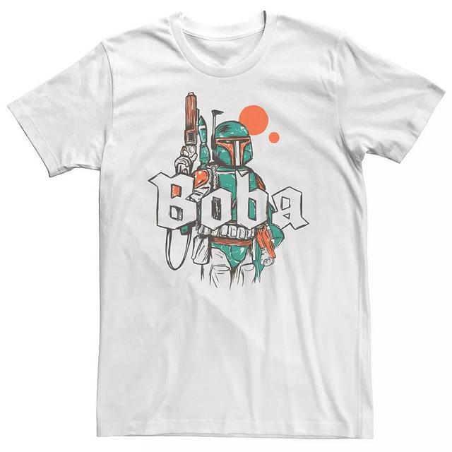 Big & Tall Star Wars Boba Fett Drawing Tee, Mens Product Image