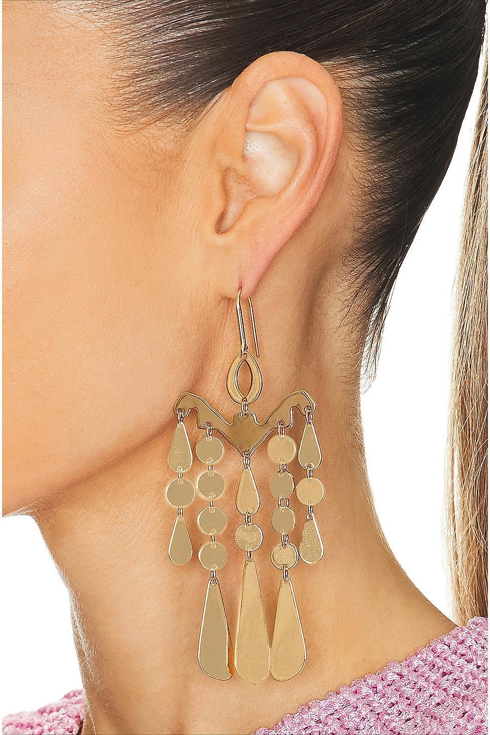 Isabel Marant Malina Earrings in Metallic Product Image