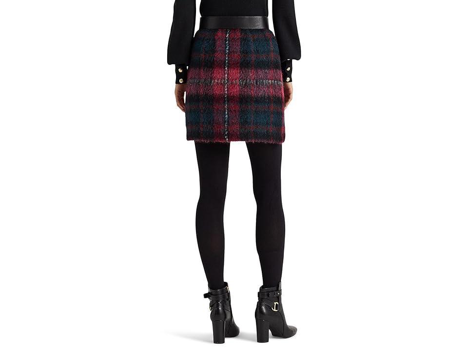 Lauren Ralph Lauren Plaid Pencil Miniskirt Multi) Women's Skirt Product Image