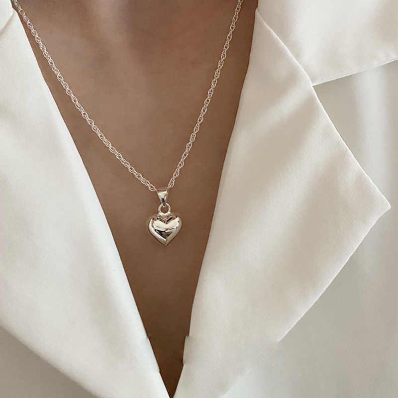 925 Sterling Silver Heart Lariat Necklace Product Image