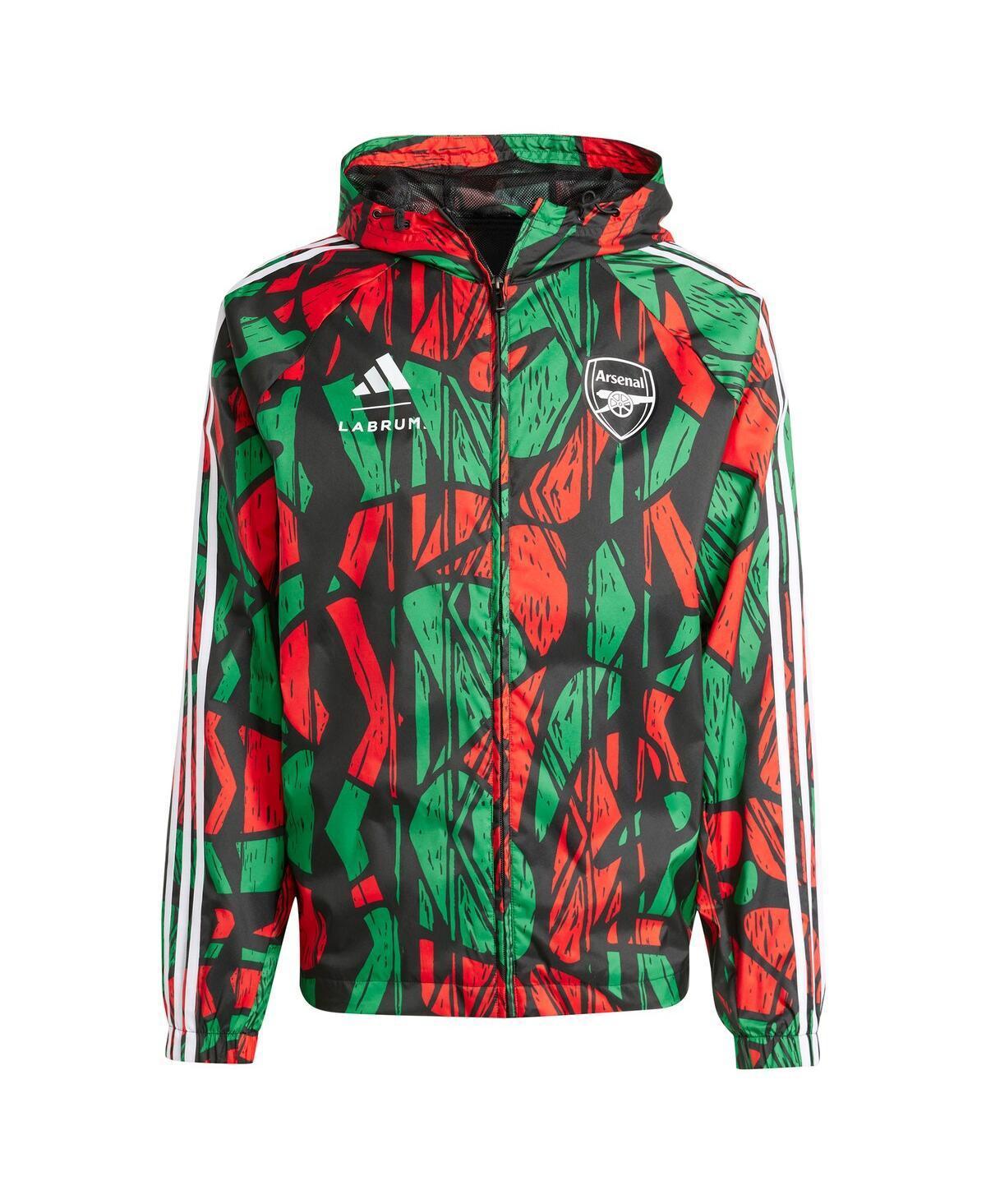 Adidas x Labrum London Mens Black Arsenal 2024/25 Seasonal Full-Zip Hoodie Windbreaker Product Image