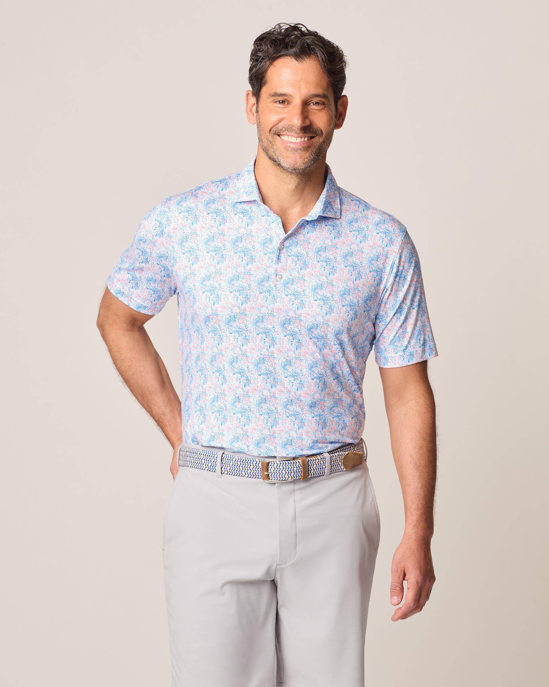 Sebastian Printed Featherweight Performance Polo Male Product Image