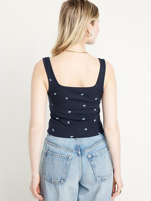 Ultra-Crop Rib-Knit Tank Top Product Image