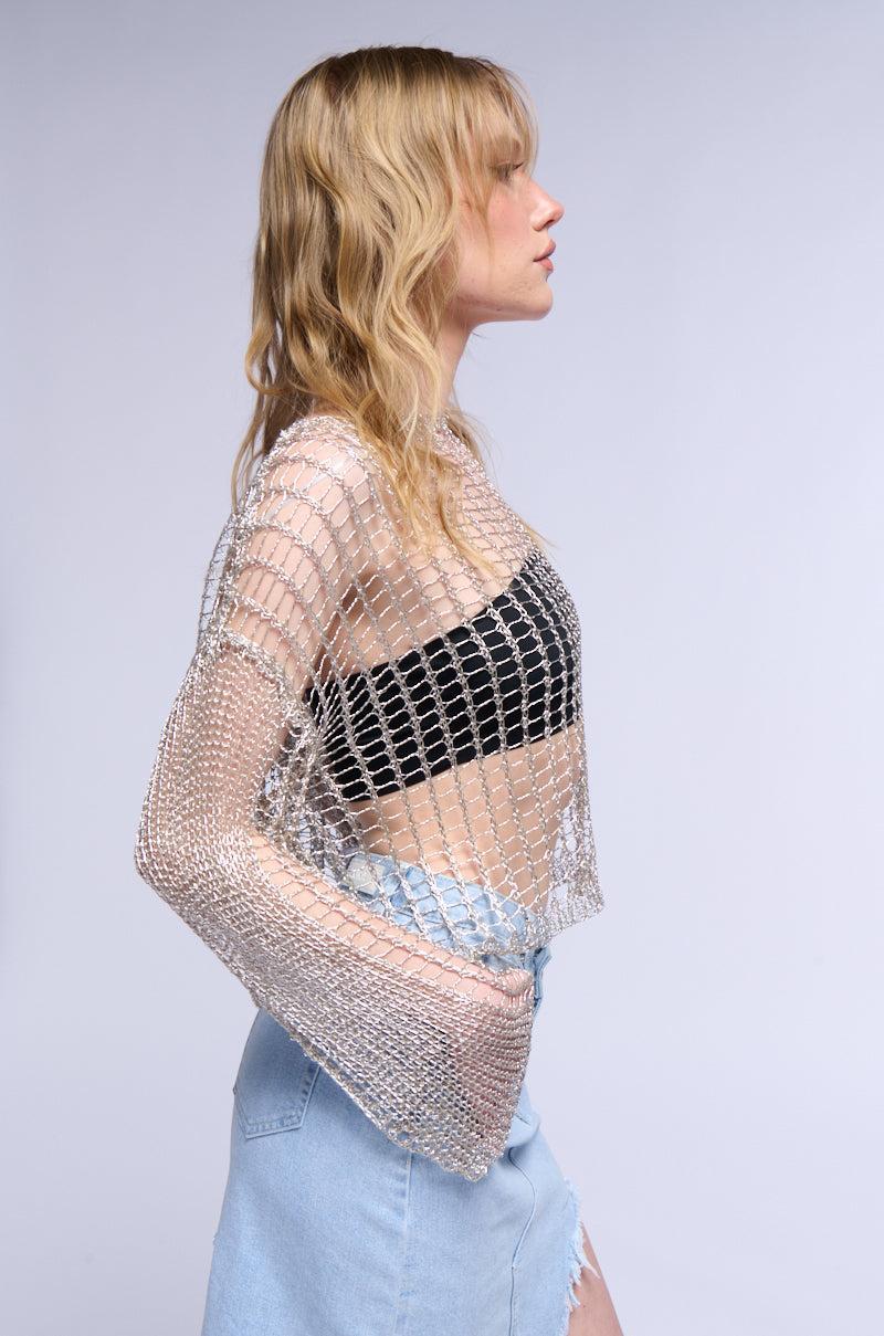 FOR THE BEACH METALLIC SWEATER Product Image