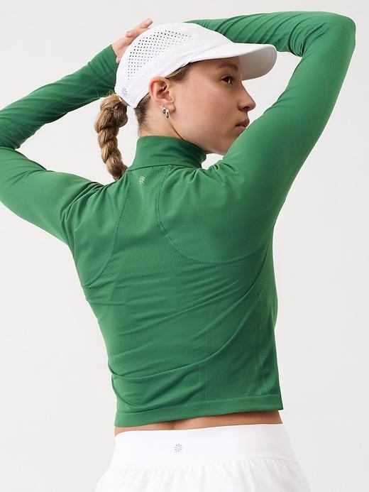 Momentum Seamless Crop Half Zip Product Image