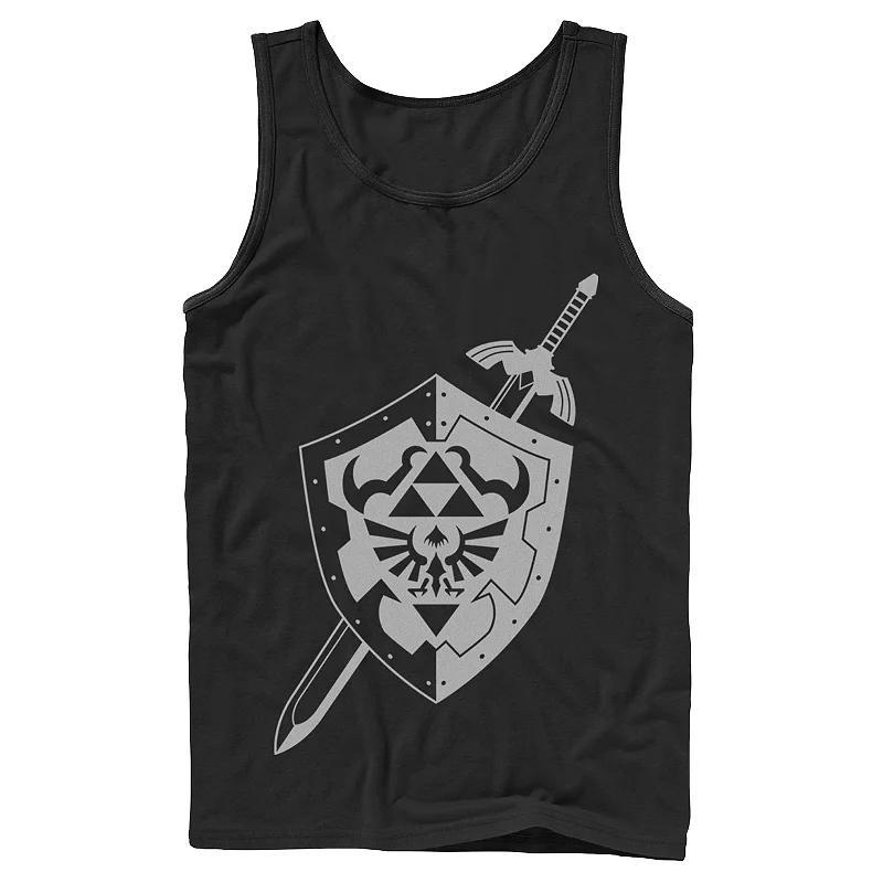 Mens Zelda Hylian Shield And Sword Tank Top Product Image