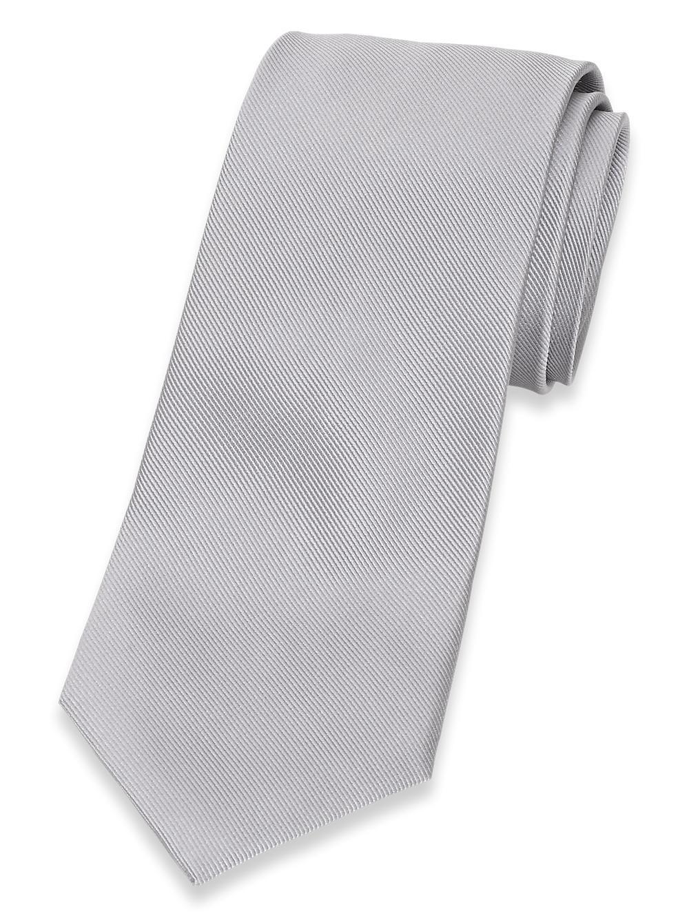 Solid Twill Woven Silk Tie - Wine Product Image