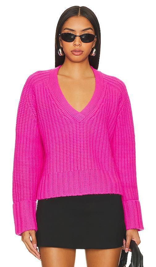 Chunky V-neck Sweater Product Image