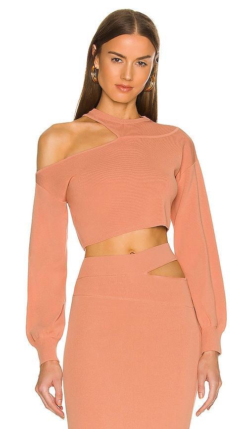 Asym Cut Out Dolman Sweater Product Image