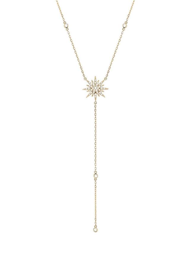 Womens Soleil 18K Yellow Gold & Diamond Sun Y Necklace Product Image