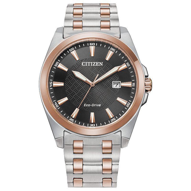 Citizen Eco-Drive Mens Corso Two-Tone Stainless Steel Bracelet Watch - BM7536-53X Pink Product Image