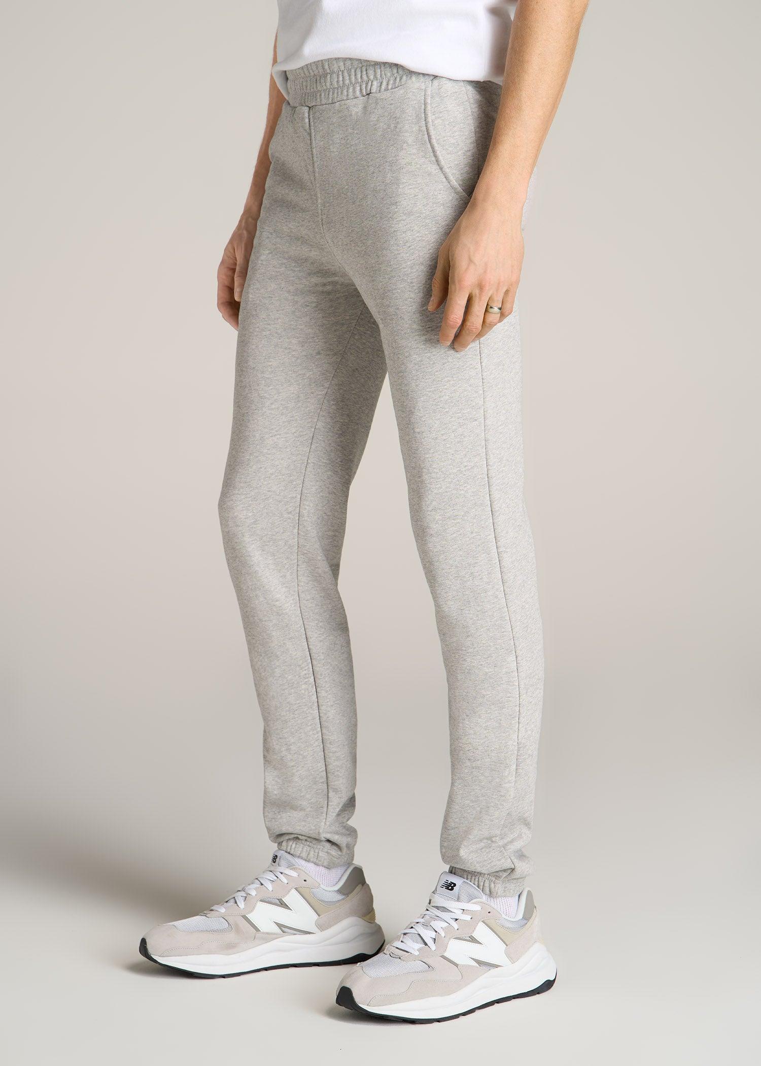 Wearever French Terry Sweatpants for Tall Men in Grey Mix Male Product Image