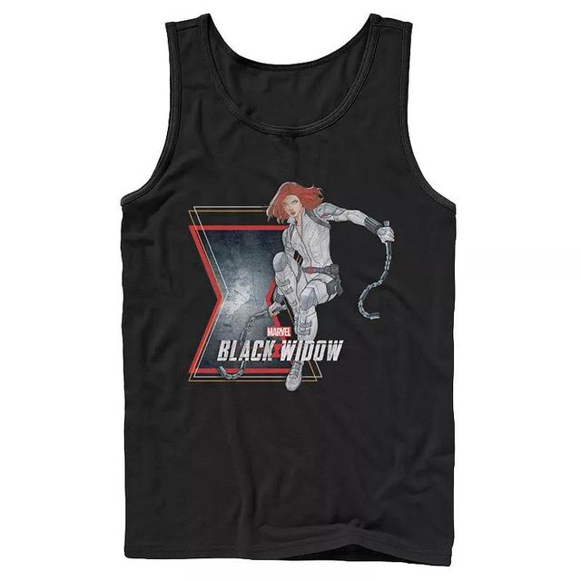 Mens Marvel Widow Action Pose Tank Product Image