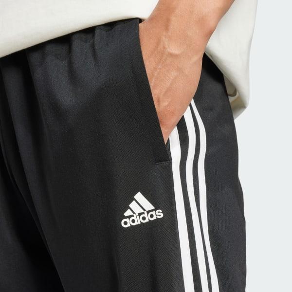 adidas Primegreen Essentials Warm-Up Open Hem 3-Stripes Track Pants Black 4XL Mens Product Image