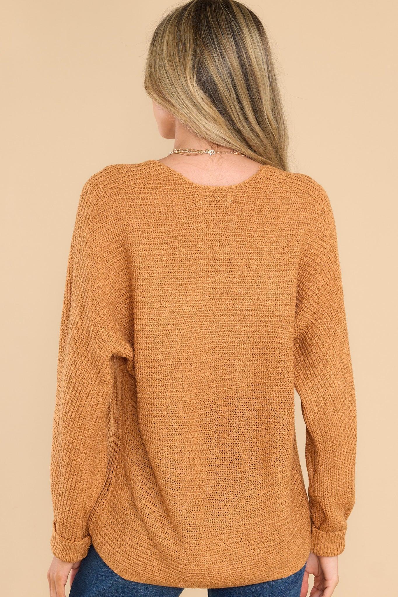 All That You Need Camel Sweater Gold Product Image