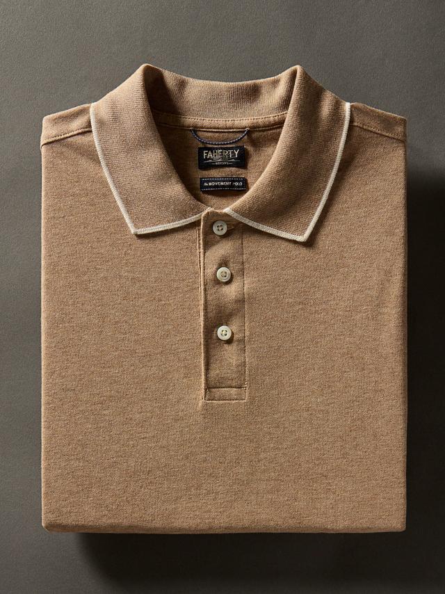 Movement™ Short-Sleeve Pique Polo Shirt - Driftwood Island Heather Male Product Image