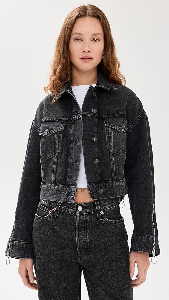 7 For All Mankind Oli Cropped Trucker Jacket | Shopbop Product Image