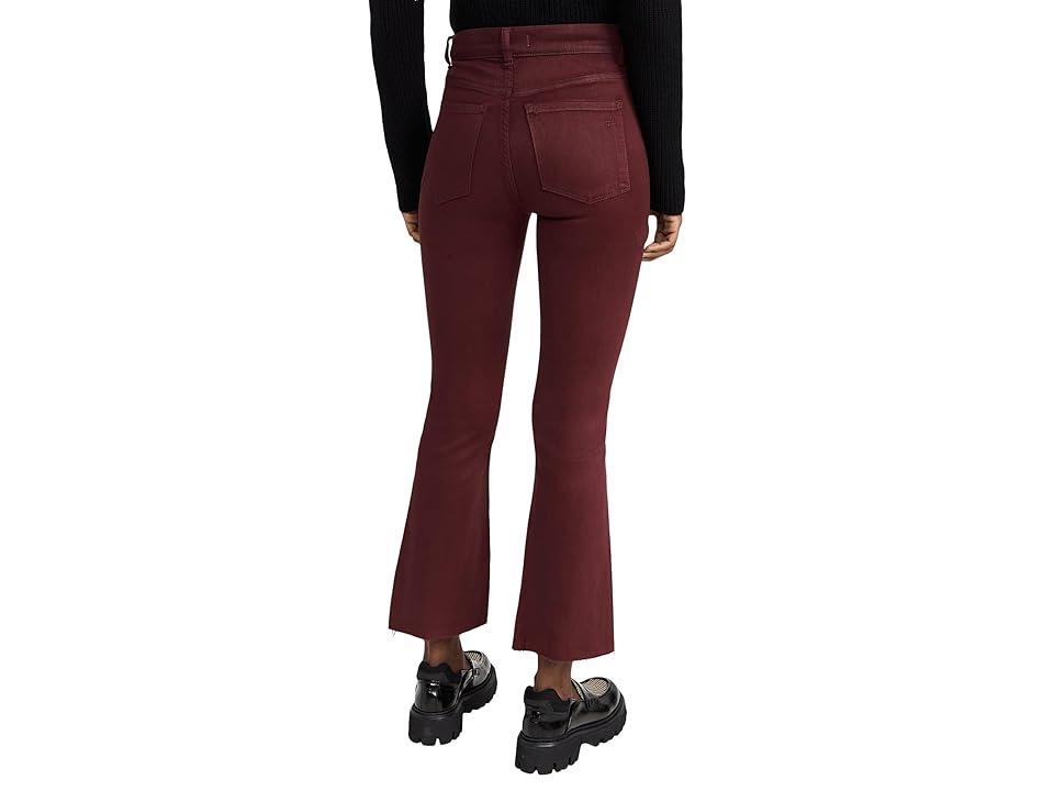 Dl1961 - Women'S Bridget Boot High-Rise Instasculpt Crop Jeans In Ruby Coated - red - Size: 31" Waist Product Image