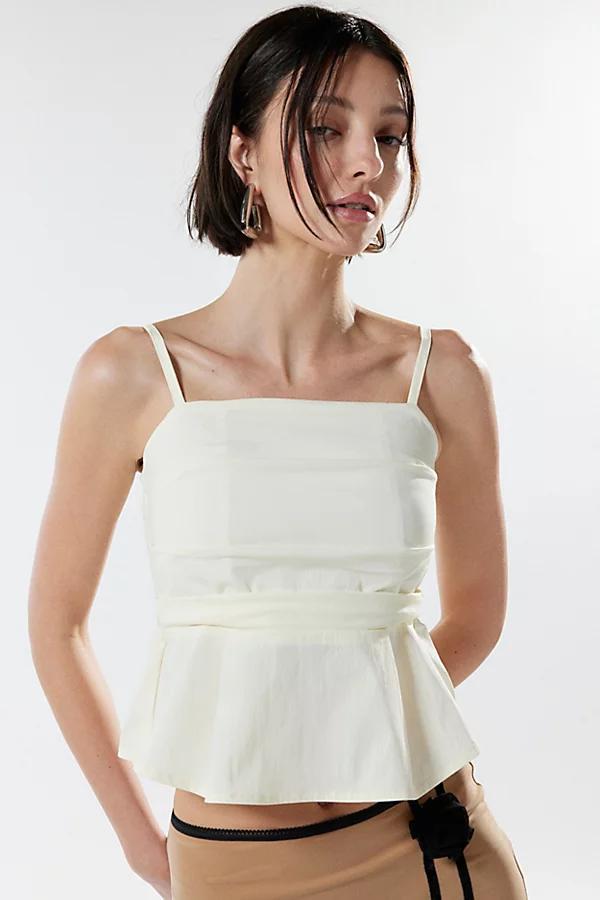 Zemeta Milk Blow Peplum Cami Womens at Urban Outfitters Product Image