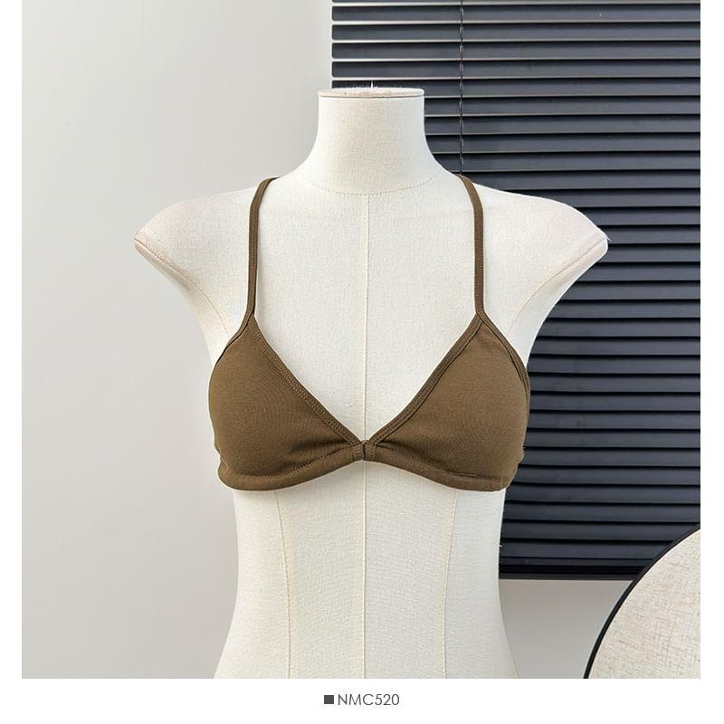 Halter Bra Top in 5 Colors Product Image