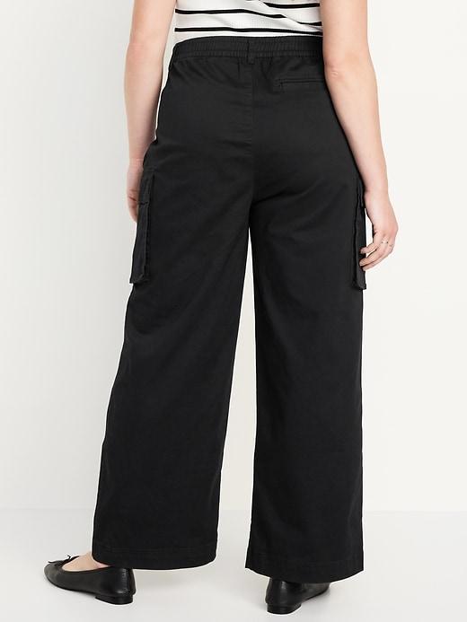 Extra High-Waisted Super Wide-Leg Cargo Pants Product Image