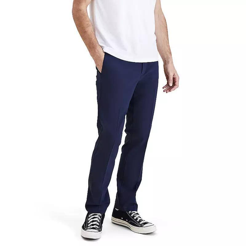 Mens Dockers Signature Go Khaki Slim-Fit Stretch Pants Blue Blazer Product Image