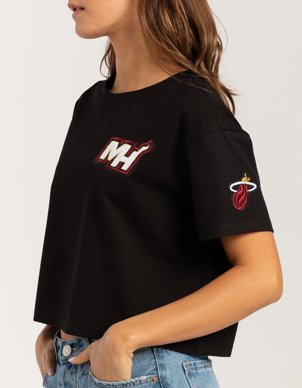 PRO STANDARD Miami Heat Womens Crop Tee Product Image