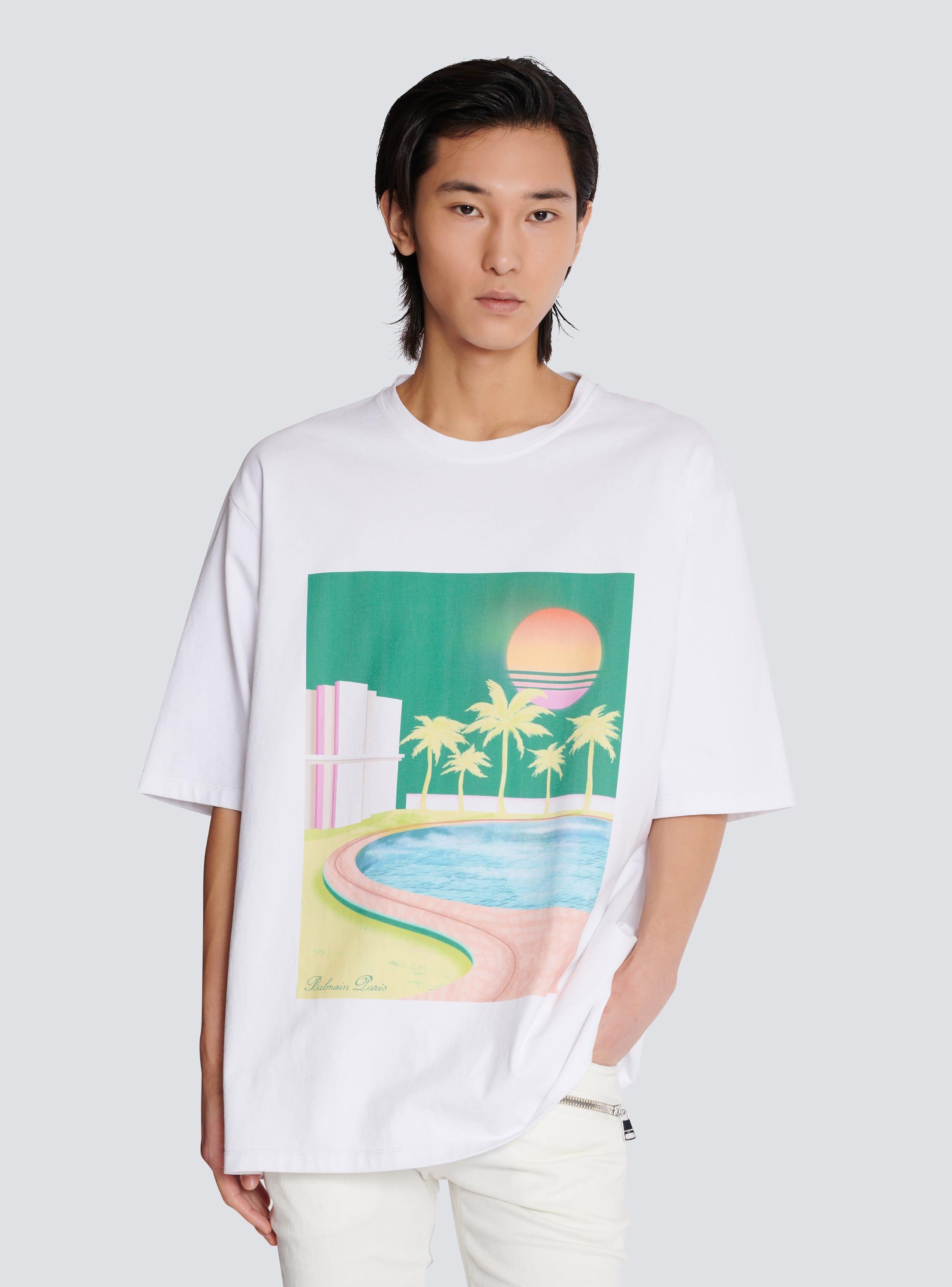 Loose Balmain Postcard printed T-shirt Product Image